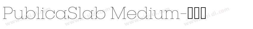 PublicaSlab Medium字体转换